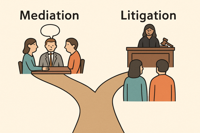 mediation vs litigation